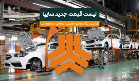 لیست قیمت جدید محصولات سایپا