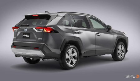 نمای عقب تویوتا rav4 ۲۰۲۴ هیبرید