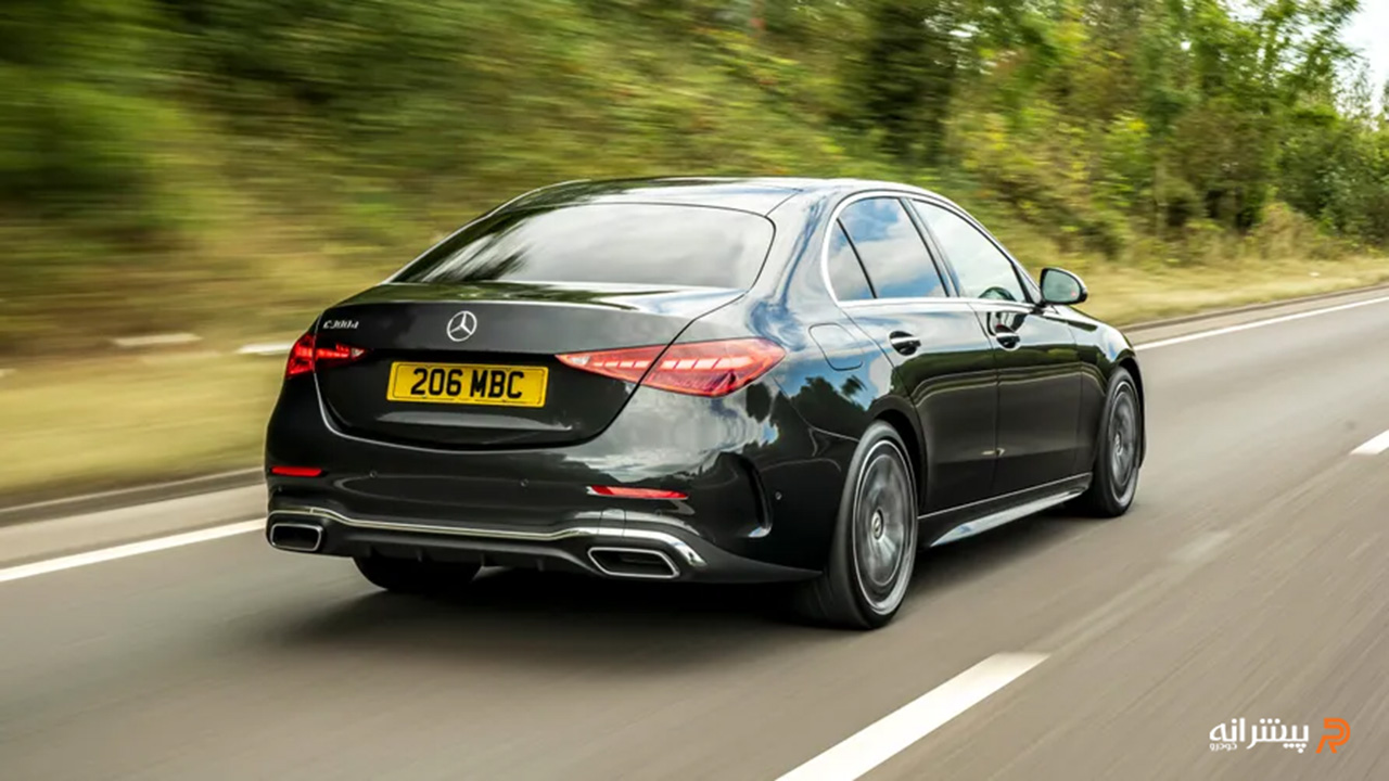 مرسدس بنز C200L نمای عقبی