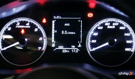 صفحه کیلومتر ماشین کاپرا بی