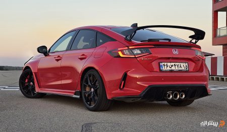نمای عقب هوندا سیویک تایپ R