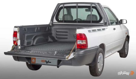 نمای عقب وانت پراید ۱۵۱ ارتقا یافته جدید