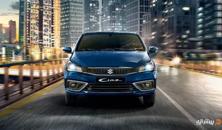 جلوی ماشین سوزوکی سیاز