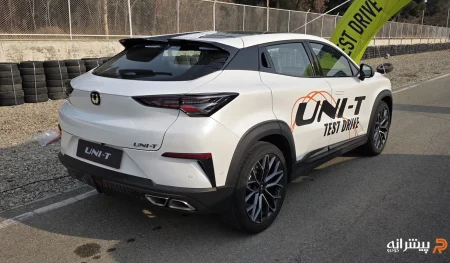 نمای عقب چانگان UNI T تست درایو